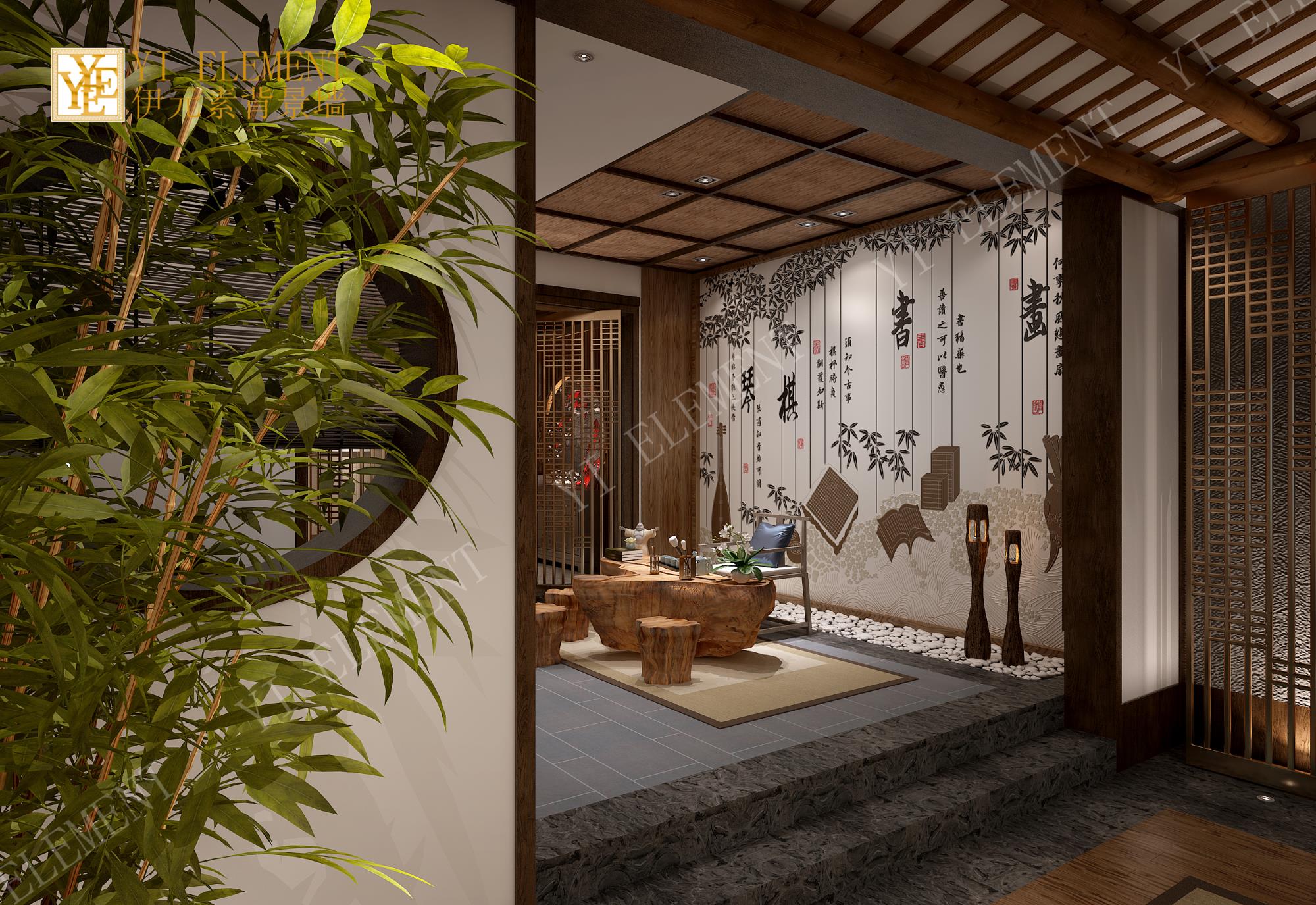 伊元素文化背景墻---有文化，更經(jīng)典！